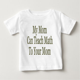 Camiseta De Bebé Mi mamá puede enseñar a matemáticas a su mamá