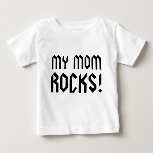 Camiseta De Bebé ¡Mi Mamá Roca! (Anverso)