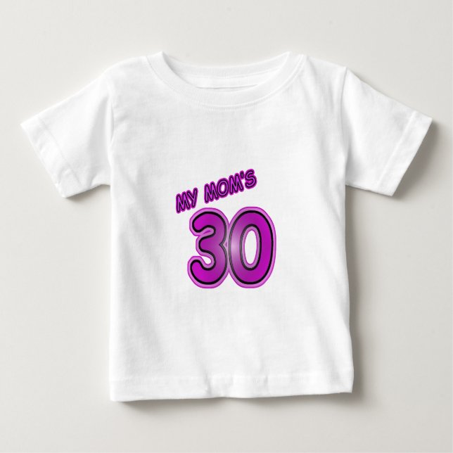 Camiseta De Bebé Mi mamá tiene 30 años (Anverso)