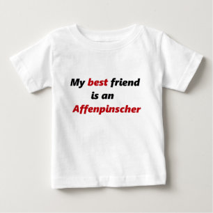 Camiseta De Bebé Mi mejor amigo es Affenpinscher