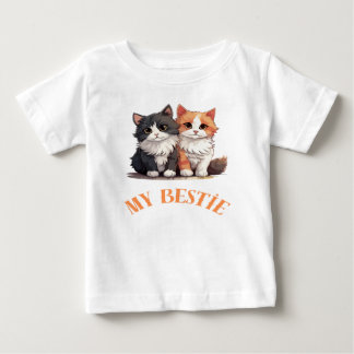 Camiseta De Bebé Mi mejor amigo es un gato