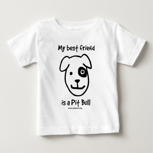Camiseta De Bebé Mi mejor amigo es un toro Pit (Anverso)