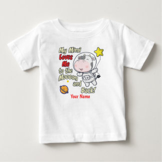 Camiseta De Bebé Mi Mimi me ama astronauta de vaca