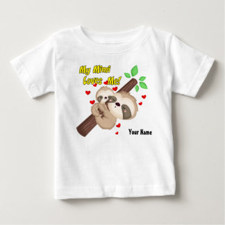 Camiseta De Bebé Mi Mimi me ama pereza