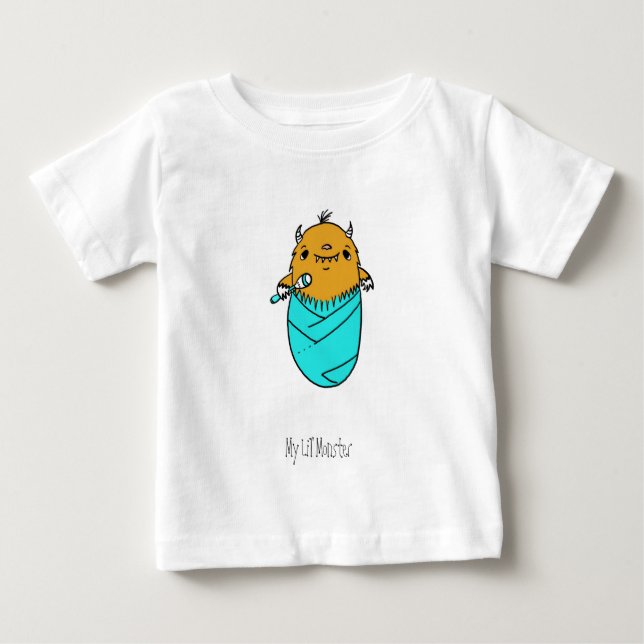 Camiseta De Bebé Mi Monstruo De Lil' (Anverso)