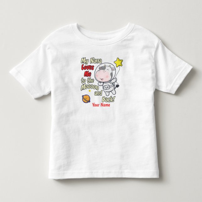 Camiseta De Bebé Mi Nana me ama (Anverso)