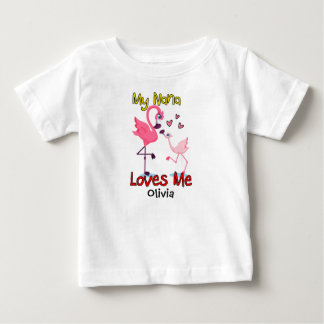 Camiseta De Bebé Mi Nana Me Ama Flamingo