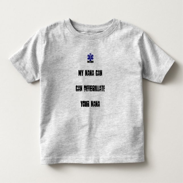 Camiseta De Bebé Mi Nana puede Defibrilliate su Nana (Anverso)