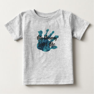 Camiseta De Bebé mi niñera ama me8