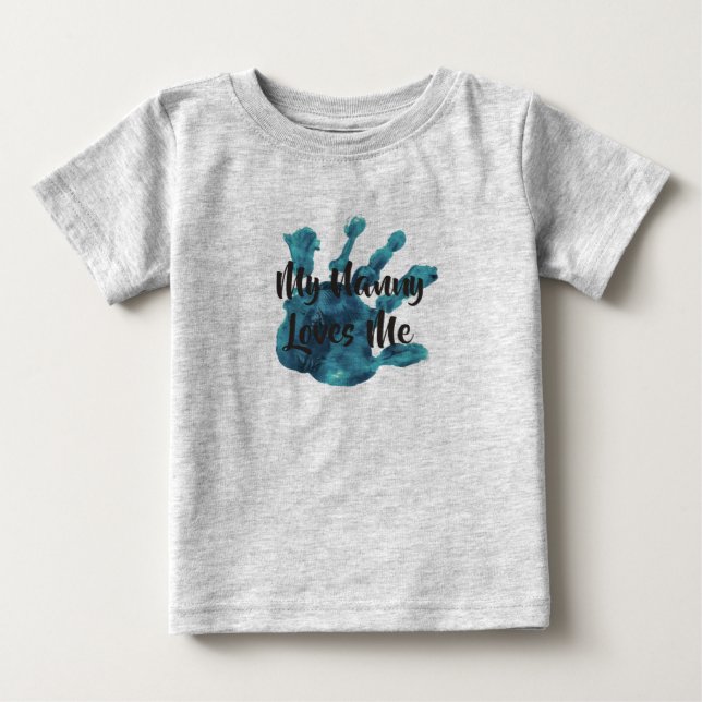 Camiseta De Bebé mi niñera ama me8 (Anverso)
