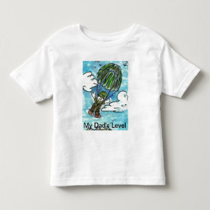 Camiseta De Bebé Mi nivel S de Dad