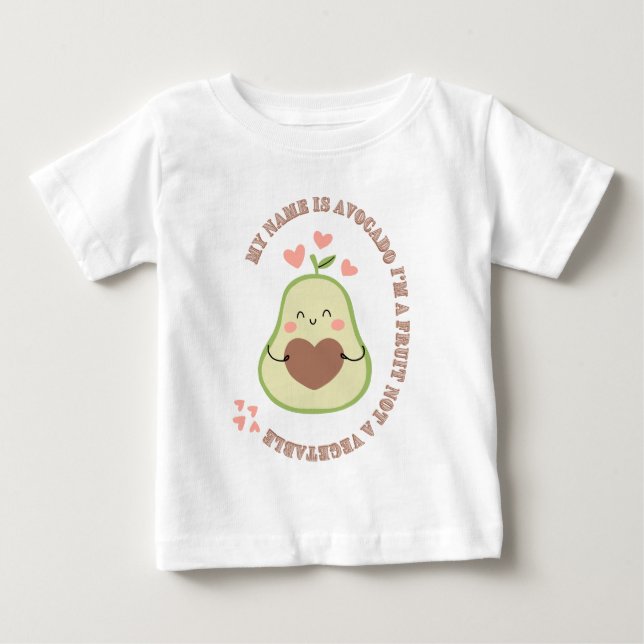 Camiseta De Bebé Mi nombre es aguacate (Anverso)