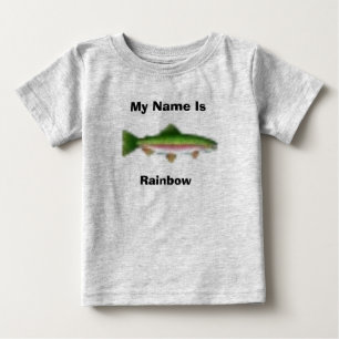 Camiseta De Bebé Mi nombre es, arco iris
