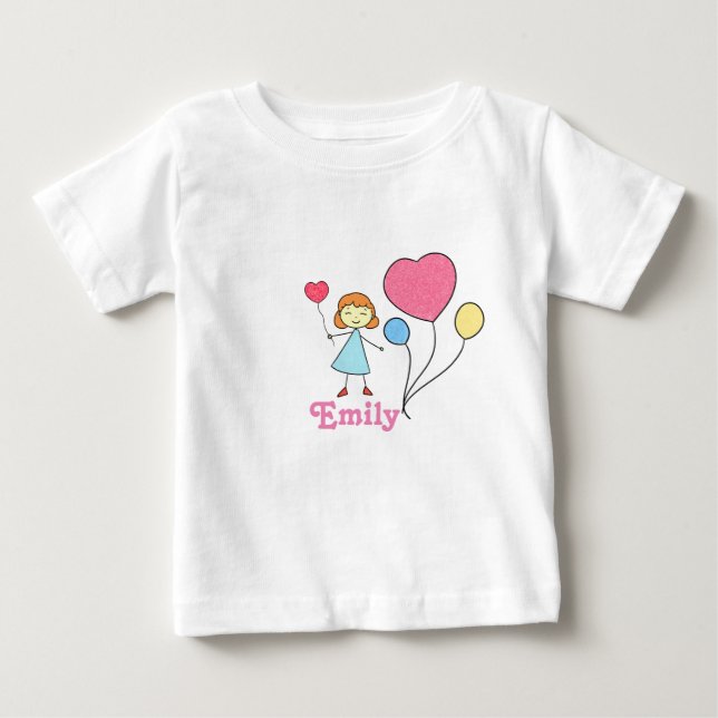 Camiseta De Bebé Mi nombre es... - Camiseta para bebé niña (Anverso)