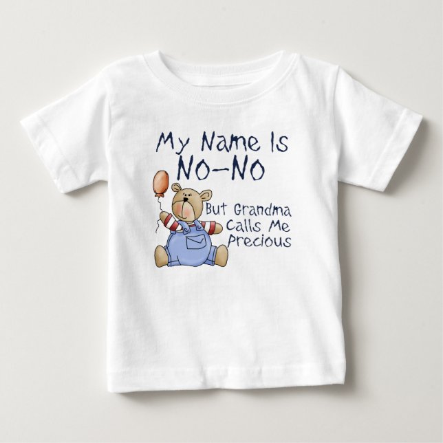 Camiseta De Bebé Mi nombre es no (Anverso)