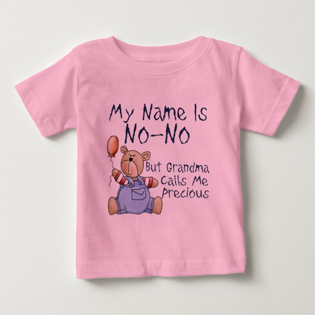 Camiseta De Bebé Mi nombre es no (Anverso)