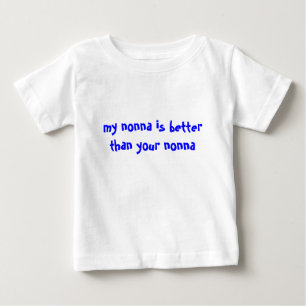Camiseta De Bebé mi nonna es mejor que tu nonna