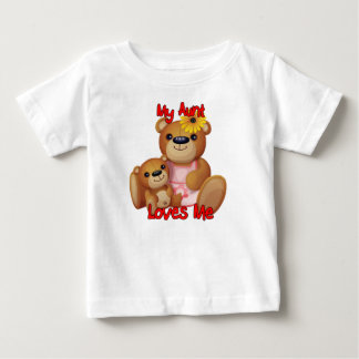 Camiseta De Bebé Mi oso de peluche de tía Loves Me