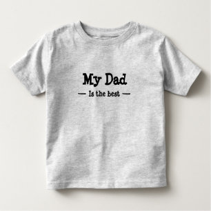 Camiseta De Bebé Mi padre es el mejor