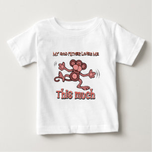 Camiseta De Bebé Mi padrino me ama este mucho
