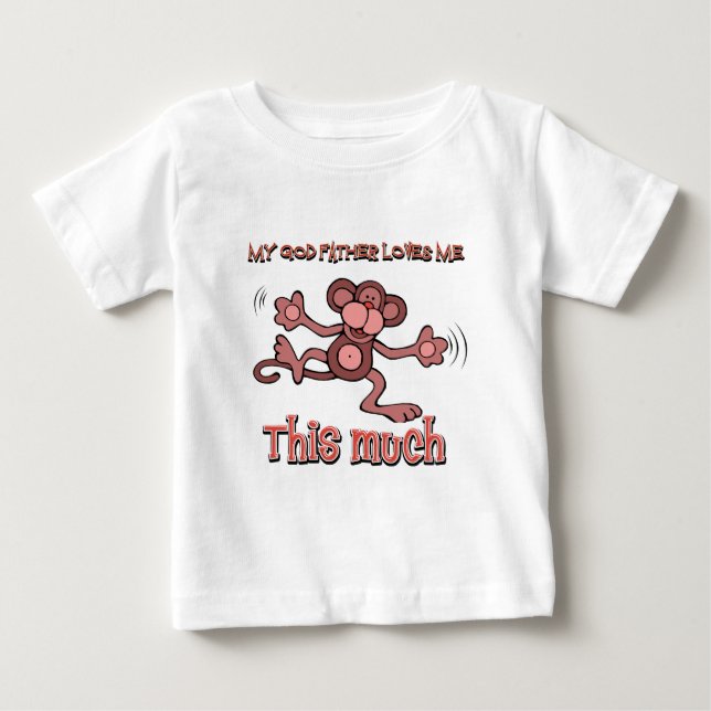 Camiseta De Bebé Mi padrino me ama este mucho (Anverso)