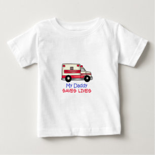 CAMISETA DE BEBÉ MI PAPÁ AHORRA VIDAS