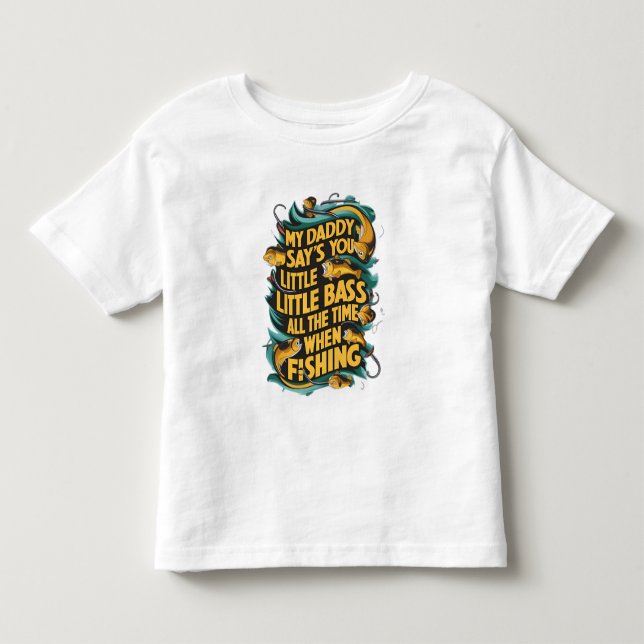 Camiseta De Bebé Mi papá dice que eres un bajito (Anverso)