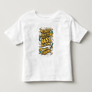 Camiseta De Bebé Mi papá dice que eres un bajo pequeño