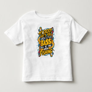Camiseta De Bebé Mi papá dice que eres un pequeño bajo