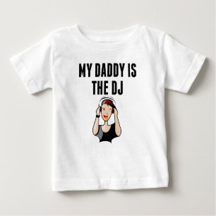 Camiseta De Bebé Mi papá es DJ