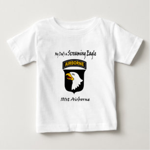 Camiseta De Bebé Mi papá es Eagle de griterío