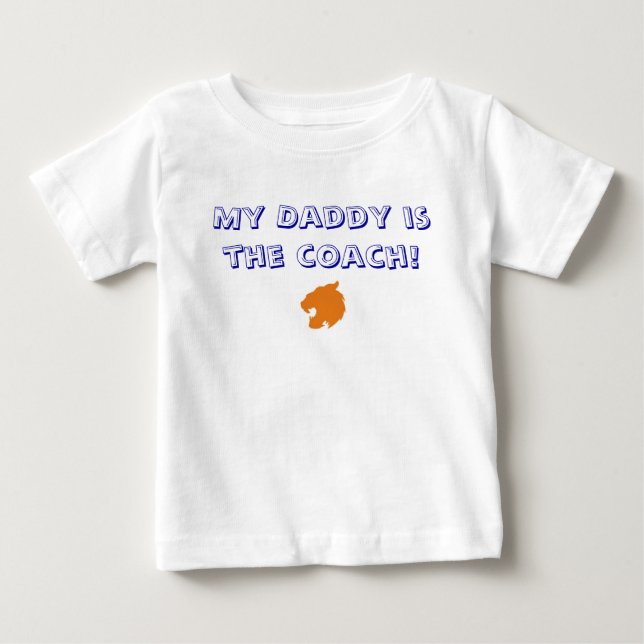 Camiseta De Bebé ¡Mi papá es el coche! (Anverso)