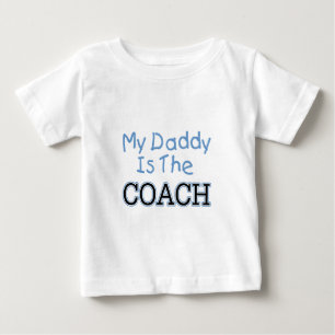 Camiseta De Bebé Mi papá es el coche (azul)