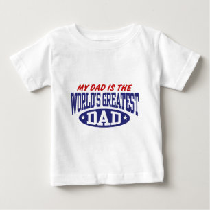 Camiseta De Bebé Mi papá es el papá más grande del mundo