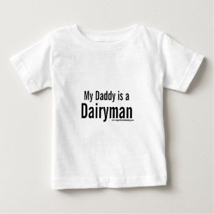 Camiseta De Bebé Mi papá es lechero