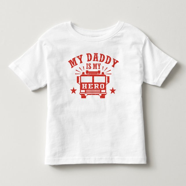 Camiseta De Bebé Mi papá es mi héroe (Anverso)