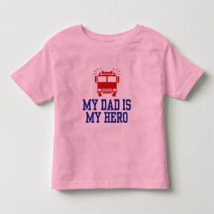 Camiseta De Bebé Mi papá es mi héroe