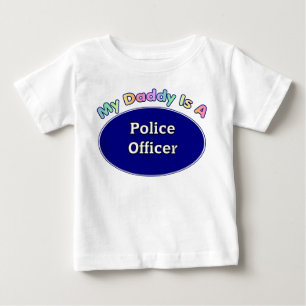 Camiseta De Bebé Mi papá es oficial de policía
