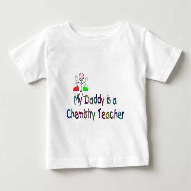Camiseta De Bebé Mi papá es profesor de la química (Anverso)