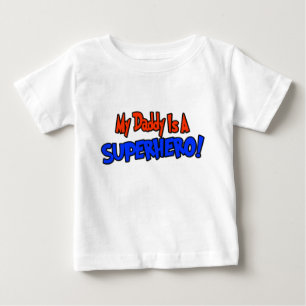 Camiseta De Bebé Mi papá es superhéroe