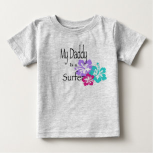 Camiseta De Bebé Mi papá es surfista