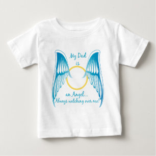 Camiseta De Bebé Mi papá es un ángel