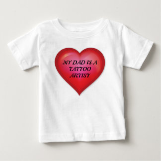 Camiseta De Bebé Mi Papá Es Un Artista Del Tatuaje