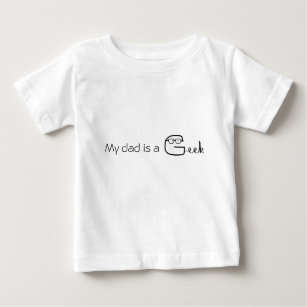 Camiseta De Bebé Mi papá es un friki