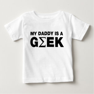 Camiseta De Bebé Mi papá es un friki
