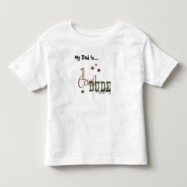 Camiseta De Bebé Mi papá es un Guay Dude (Anverso)