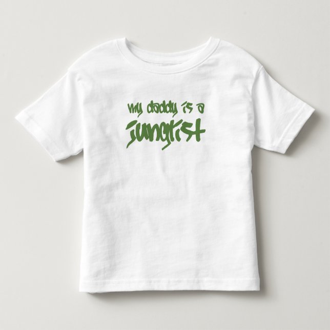 Camiseta De Bebé Mi papá es un Junglist (Anverso)