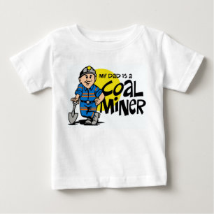 CAMISETA DE BEBÉ MI PAPÁ ES UN MINERO DE CARBÓN