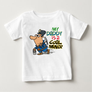 CAMISETA DE BEBÉ MI PAPÁ ES UN MINERO DE CARBÓN