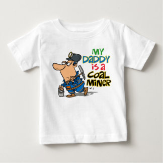 CAMISETA DE BEBÉ MI PAPÁ ES UN MINERO DE CARBÓN